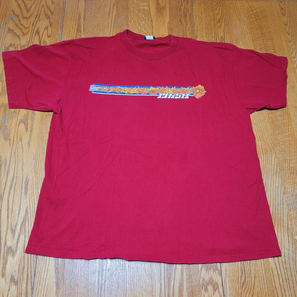 1997 Phish Concert Tour T Shirt Vintage Butterfly Koi Two-Sided Red XL Dry Goods